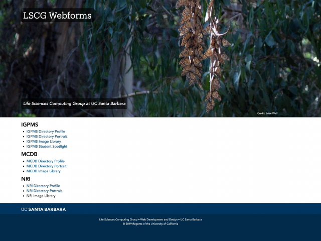 LSCG Webforms