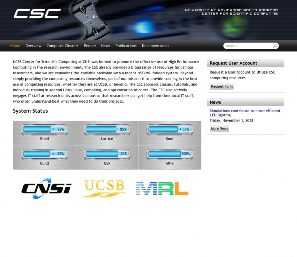 CSC Front Page