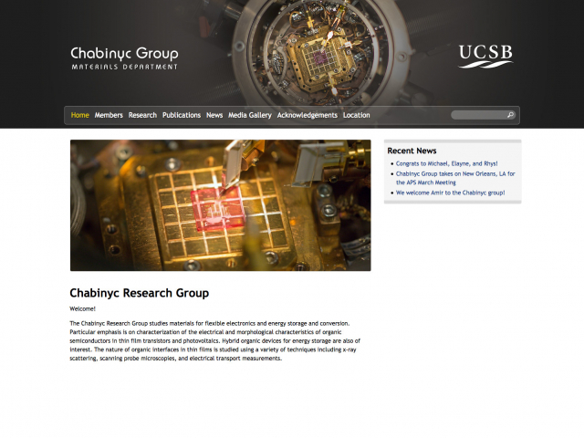 Chabinyc Research Group Home Page