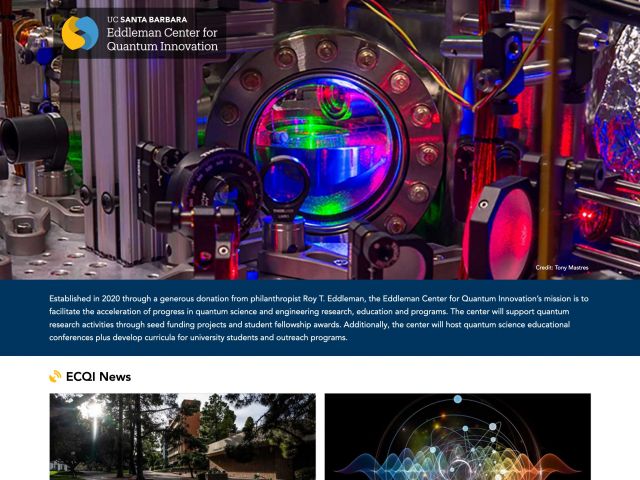 Eddleman Center for Quantum Innovation Website