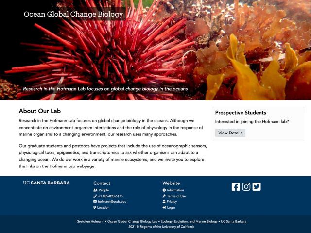 Hofmann Lab Website