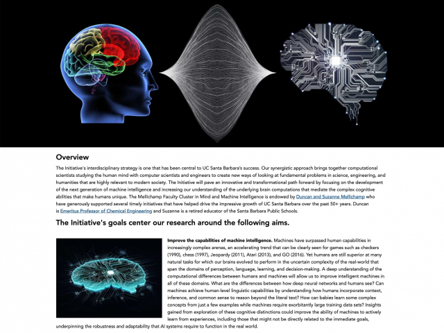 Mellichamp Initiative in Mind & Machine Intelligence