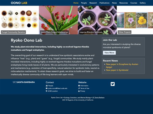 Oono Lab Website