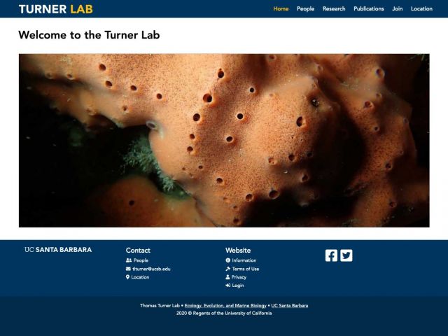 Thomas Turner Lab Website 2020