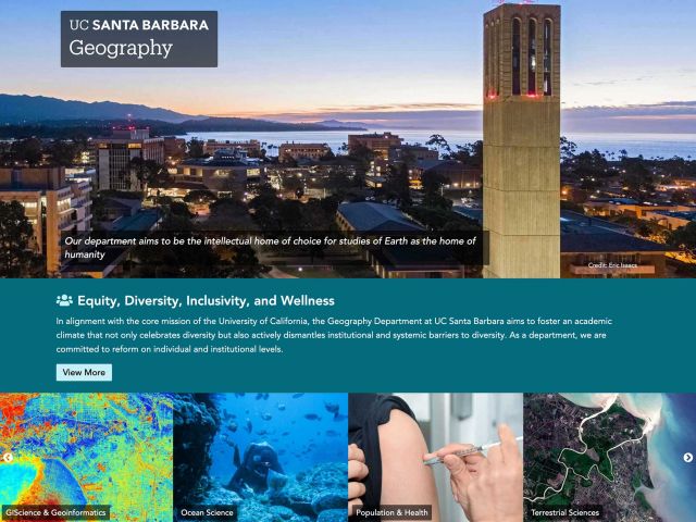 UCSB Geography Department Website