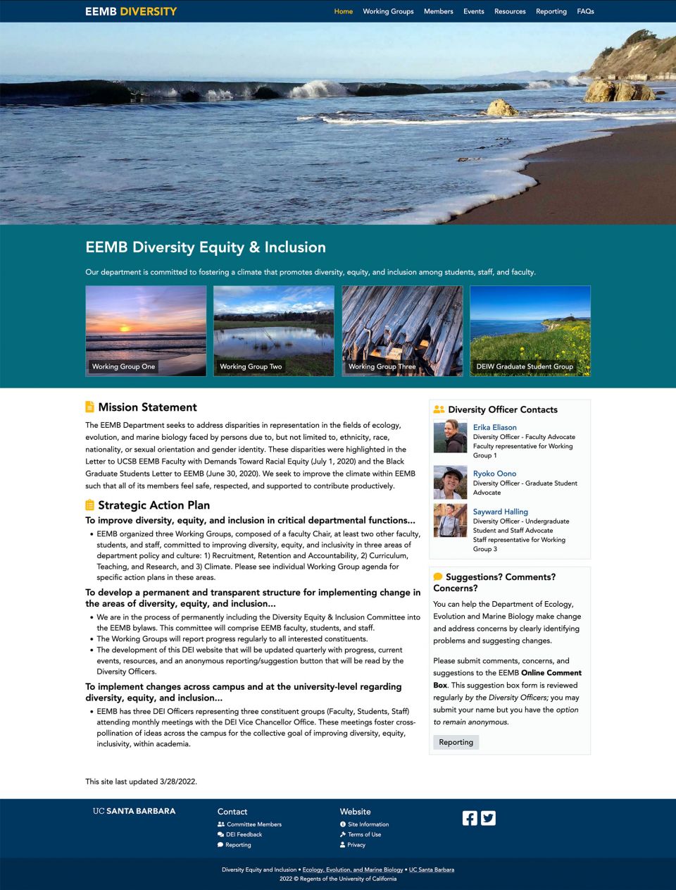 EEMB Diversity Website