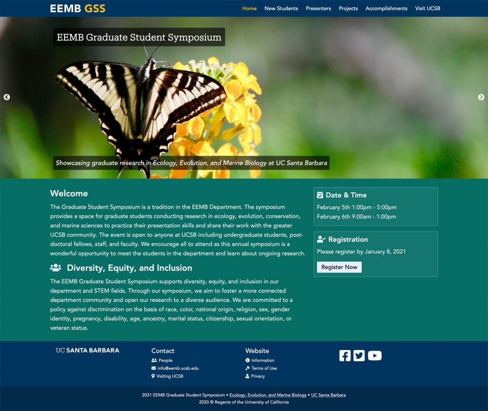 EEMB Graduate Student Symposium Website