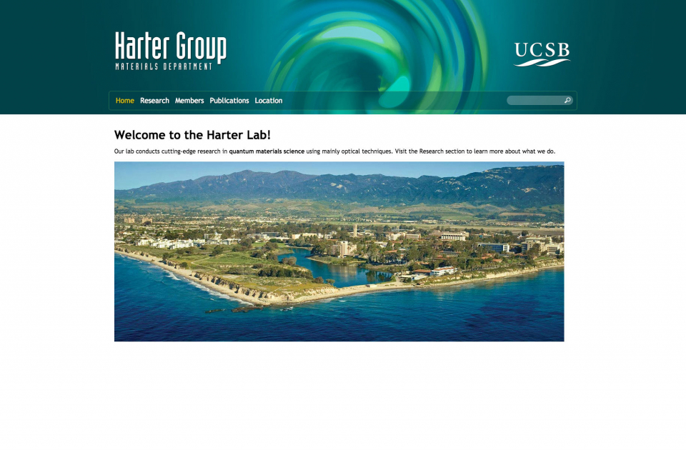 John Harter Lab front page