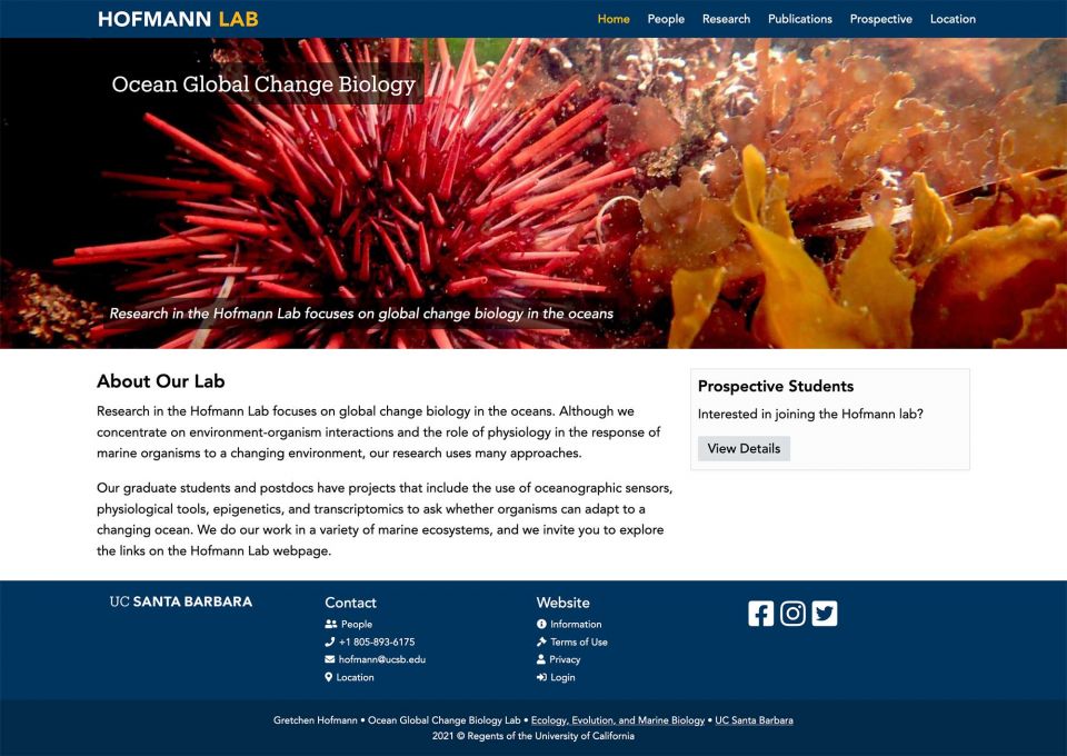 Hofmann Lab Website
