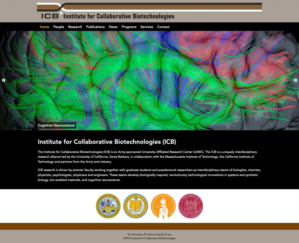 Institute for Collaborative Biotechnologies Website