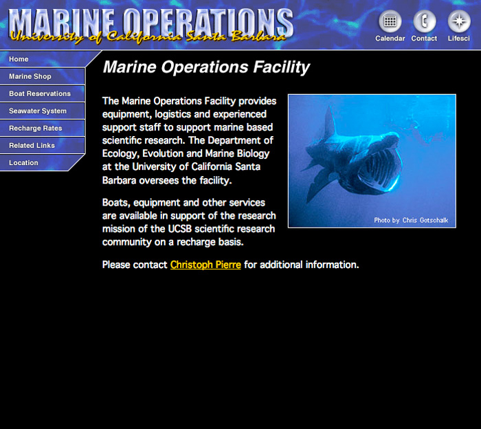 Marine Operations Front Page