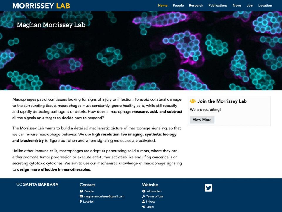 Meghan Morrissey Lab Website