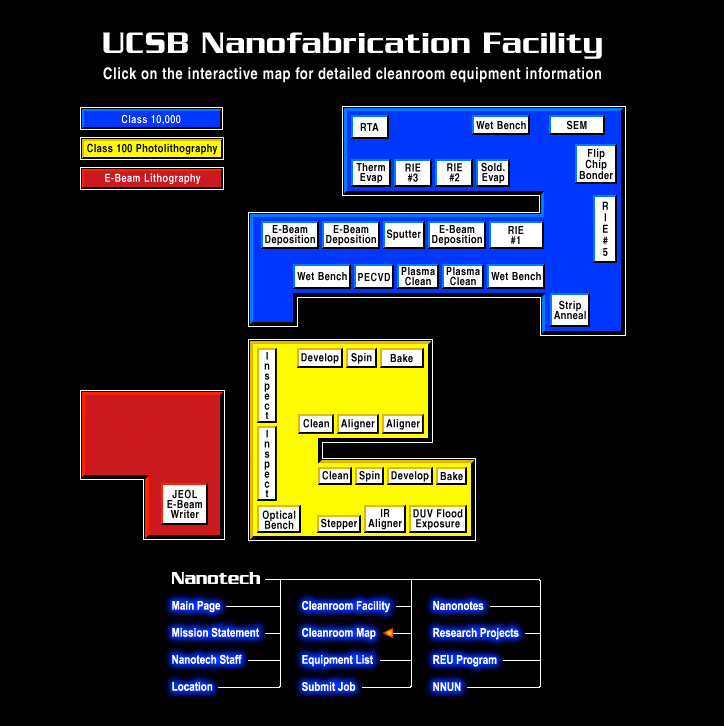 Nanotech Cleanroom Map