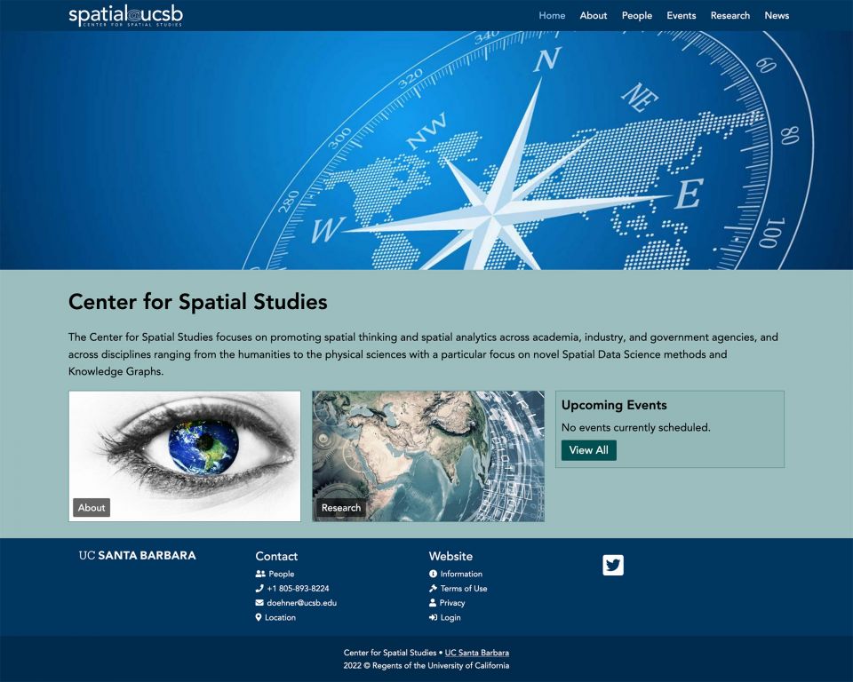 Center for Spatial Studies Website