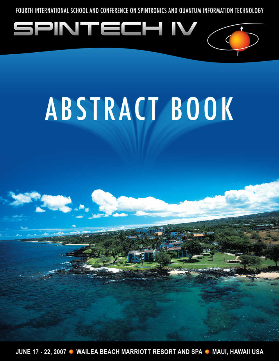 Spintech IV Abstract Book Cover