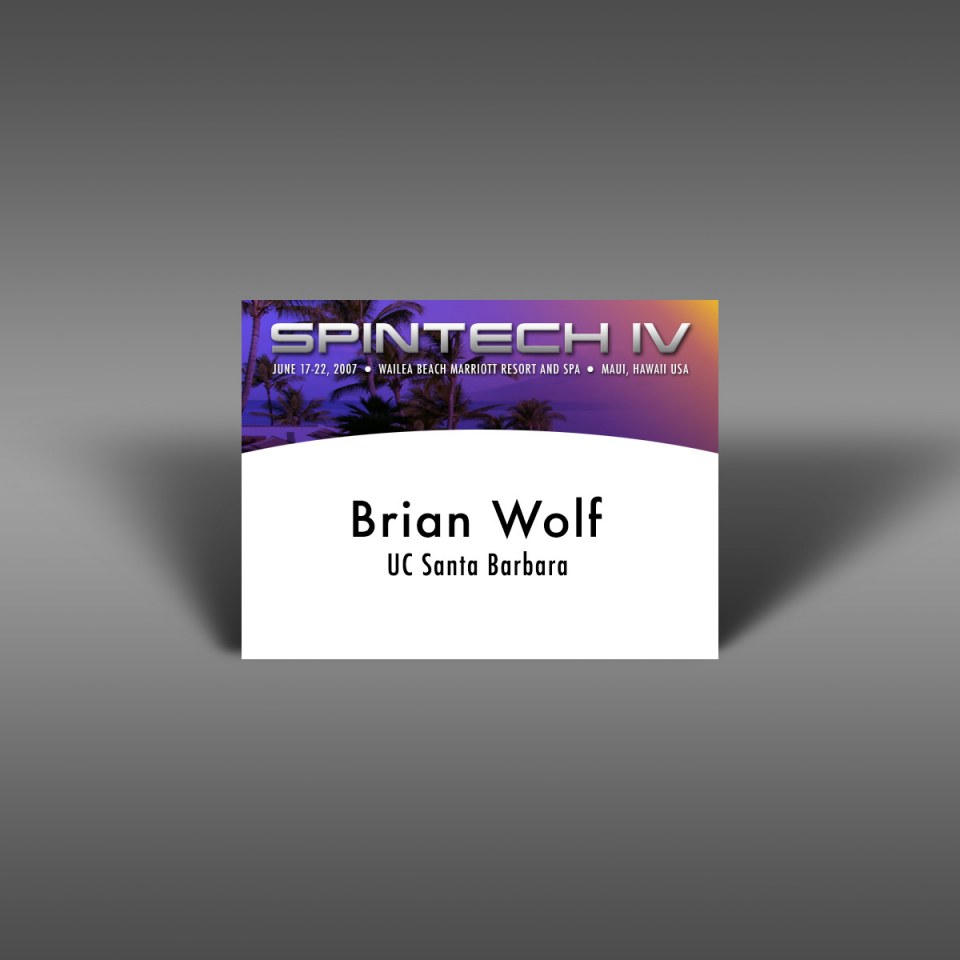 Spintech IV Nambadge