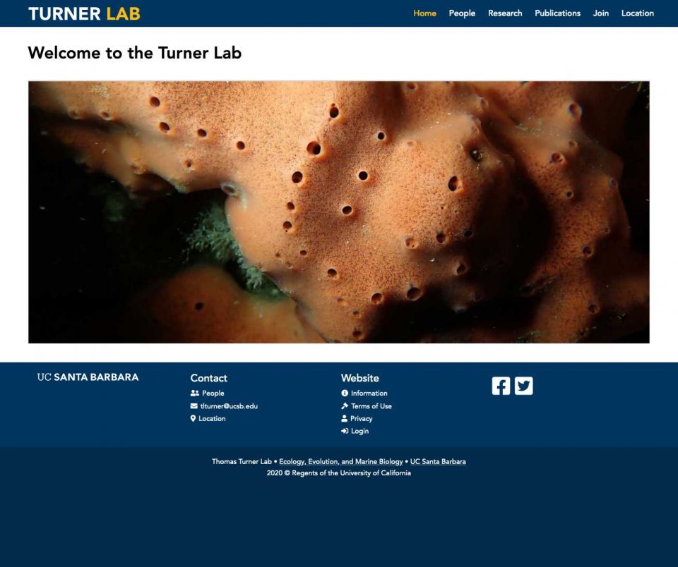 Thomas Turner Lab Website 2020