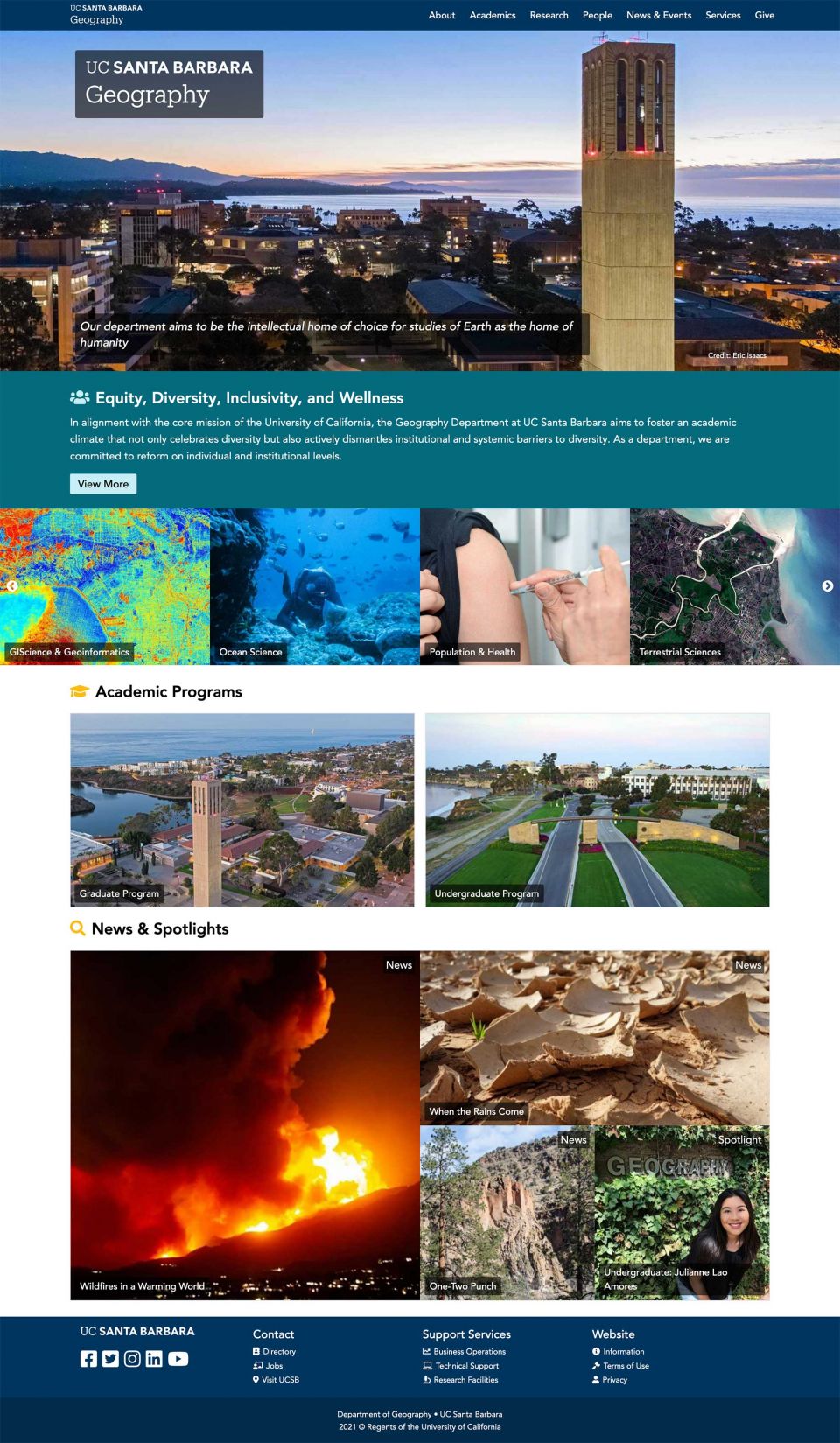 UCSB Geography Department Website